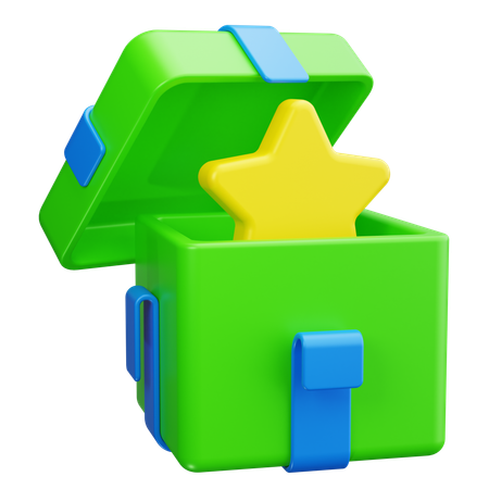 Boîte cadeau ouverte  3D Icon