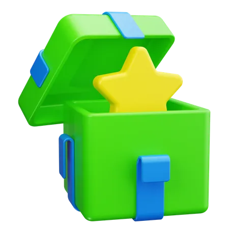 Boîte cadeau ouverte  3D Icon