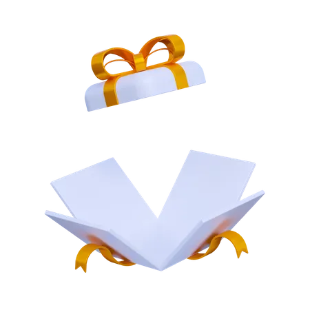 Boîte cadeau ouverte  3D Illustration