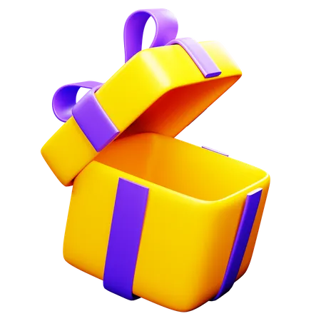 Boîte cadeau ouverte  3D Icon