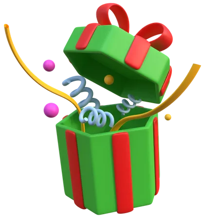 Boîte cadeau ouverte  3D Icon