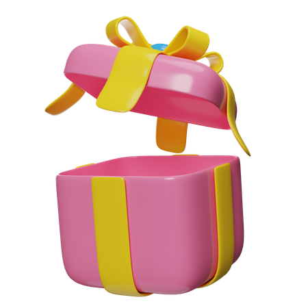 Boîte cadeau ouverte  3D Icon