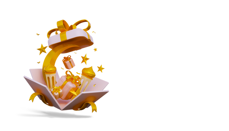 Coffret cadeau ramadan  3D Icon