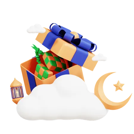 Coffret cadeau ramadan  3D Icon