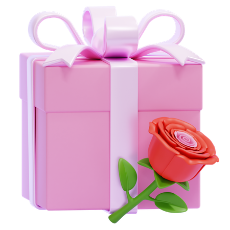 Coffret cadeau romantique  3D Icon