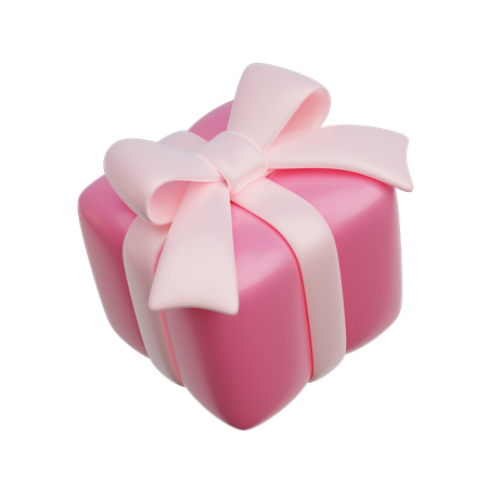 Coffret cadeau rose  3D Icon