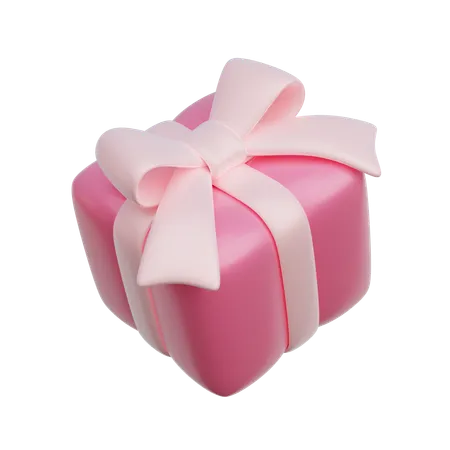 Coffret cadeau rose  3D Icon