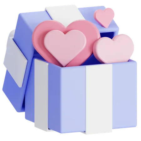 Coffret cadeau Saint Valentin  3D Icon