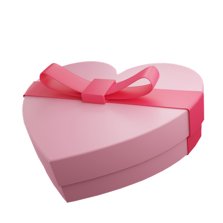 Coffret cadeau Saint Valentin  3D Illustration