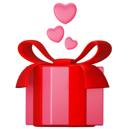 Coffret cadeau Saint Valentin  3D Icon