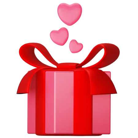 Coffret cadeau Saint Valentin  3D Icon