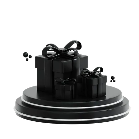 Podium de coffret cadeau  3D Icon