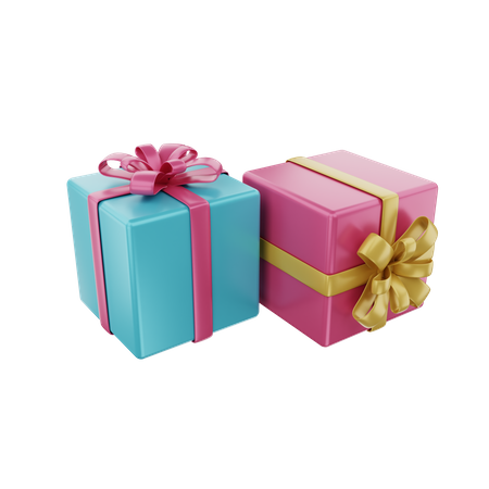 Coffrets cadeaux  3D Illustration