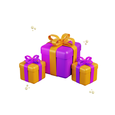 Coffrets cadeaux  3D Illustration