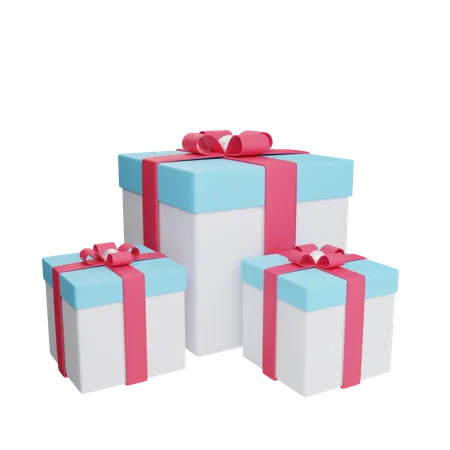 Coffrets cadeaux  3D Illustration