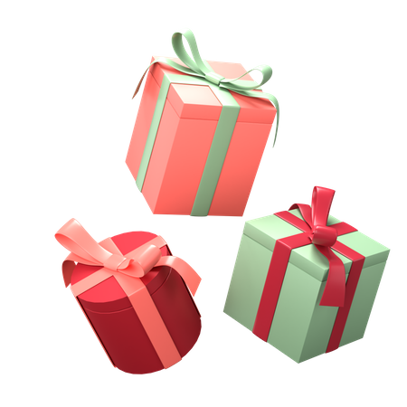 Coffrets cadeaux  3D Illustration