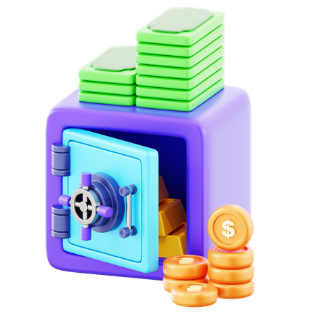 Cofre  3D Icon