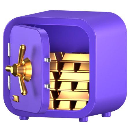 Cofre  3D Icon