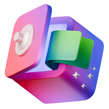 Cofre  3D Icon