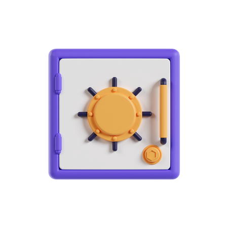 Cofre  3D Icon