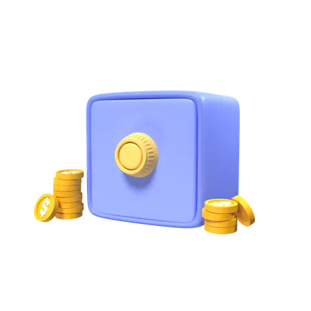 Cofre  3D Icon