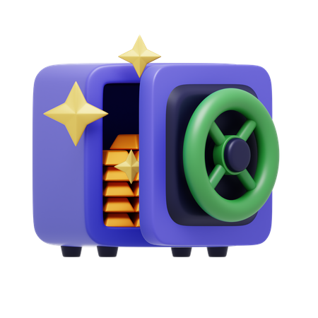 Cofre  3D Icon