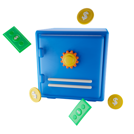 Cofre de banco  3D Icon