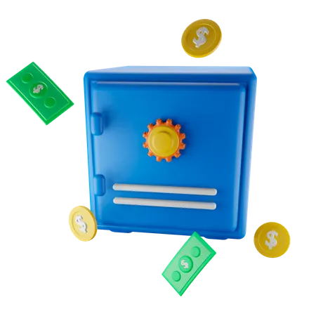 Cofre de banco  3D Icon