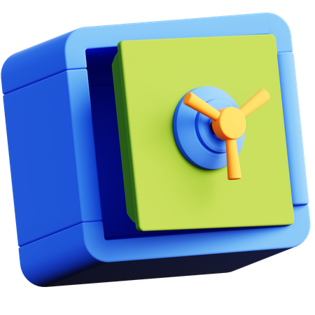 Cofre colorido  3D Icon