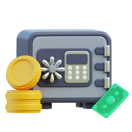 Cofre de banco  3D Icon