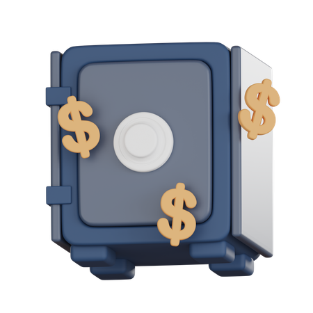 Cofre de banco  3D Icon