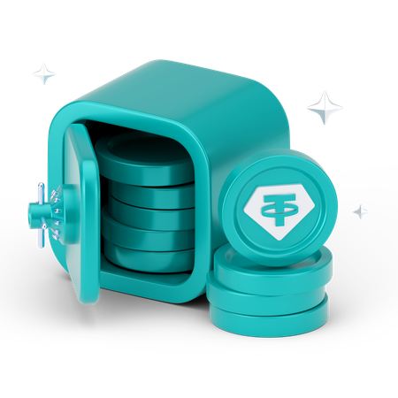 Cofre de banco  3D Icon