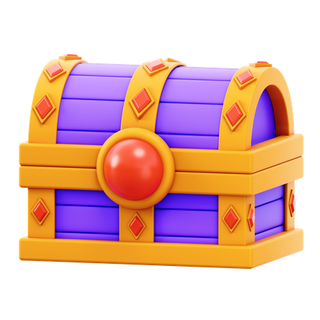 Cofre de cristal  3D Icon