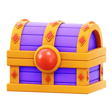 Cofre de cristal  3D Icon