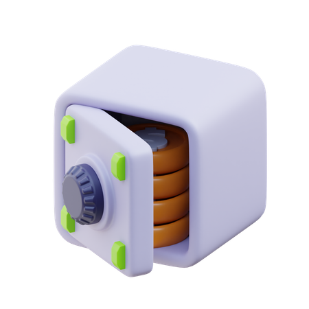 Cofre de dinheiro  3D Icon