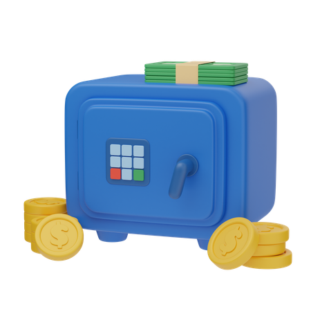 Cofre de dinheiro  3D Icon