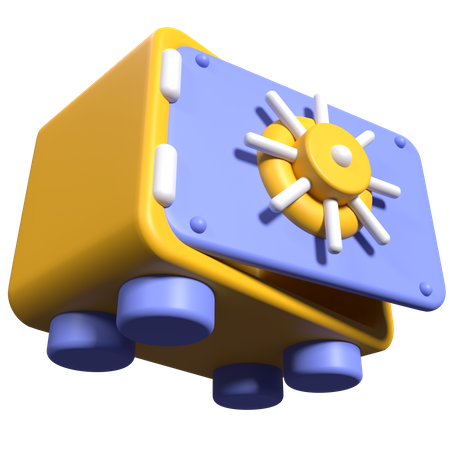 Cofre de dinheiro  3D Icon