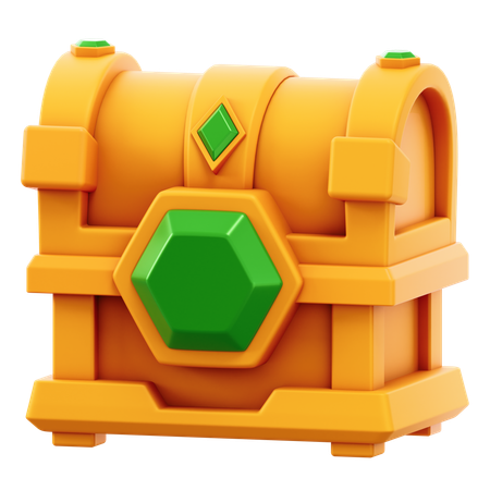 Cofre de gemas  3D Icon