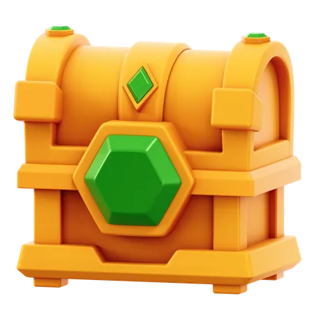 Cofre de gemas  3D Icon