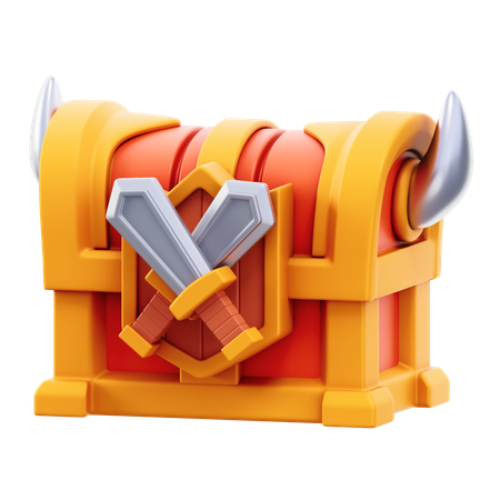 Cofre de juego de guerra  3D Icon