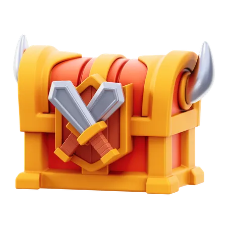 Cofre de juego de guerra  3D Icon