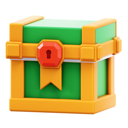 Cofre de juego  3D Icon