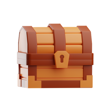 Cofre de madera  3D Icon