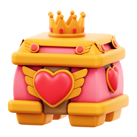 Pecho de amor  3D Icon