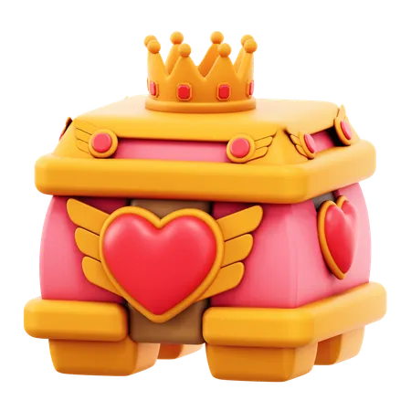 Pecho de amor  3D Icon