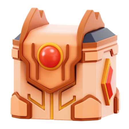 Cofre del rey  3D Icon
