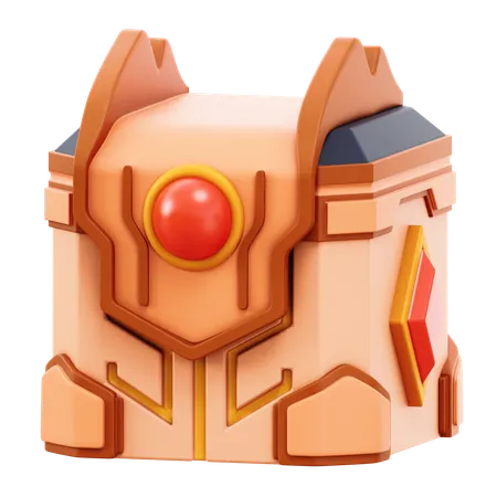 Cofre del rey  3D Icon