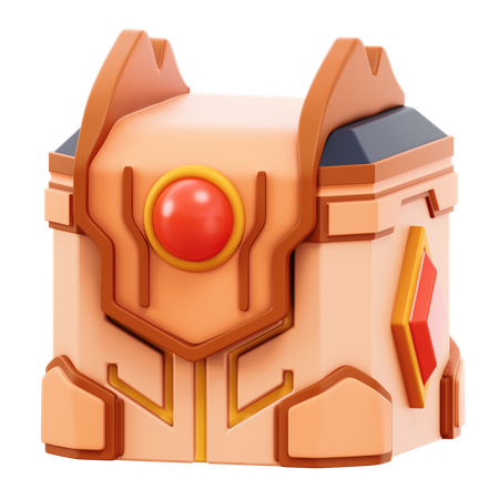 Cofre del rey  3D Icon