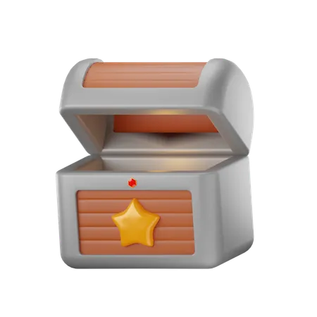 Cofre del tesoro  3D Icon