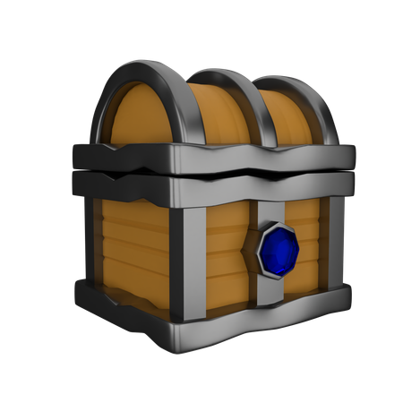 Cofre del tesoro  3D Icon